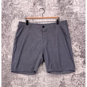 Aether Shorts 34 Mens Strand Hybrid Swim Chambray Blue